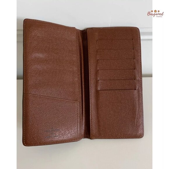 Authentic LOUIS VUITTON Monogram Coated Canvas Portefeuille Brazza Bifold Wallet - Picture 6 of 11